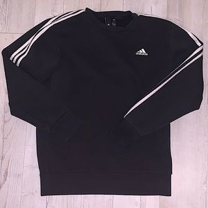 Adidas 3 stripes Crewneck in black
